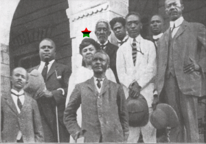 Henrietta Vinton Davis with UNIA commissioners in 1924 sent to Liberia in 1924 